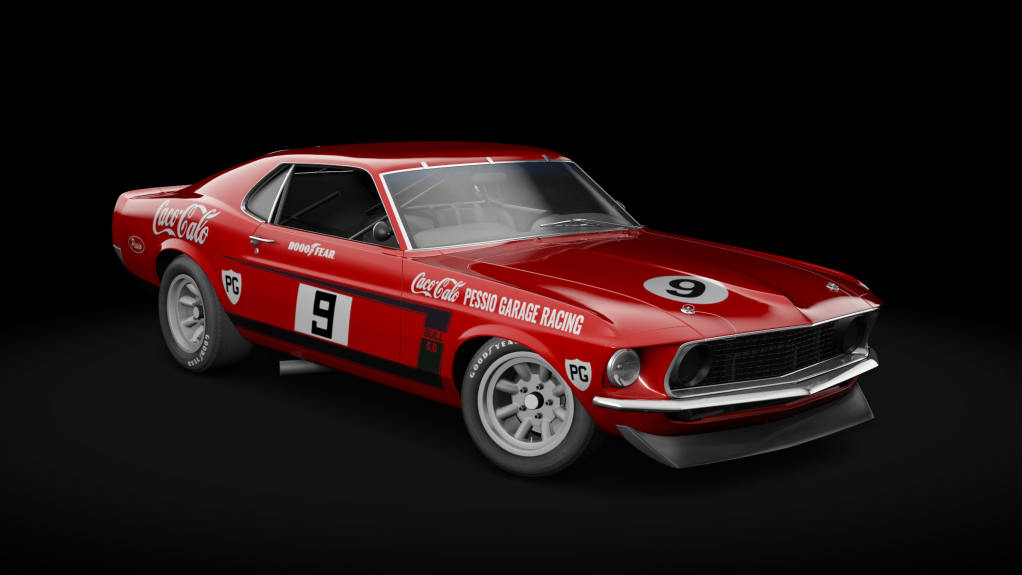 Ford Mustang Boss 302 SCCA B Prod. Trans-Am, skin red_9