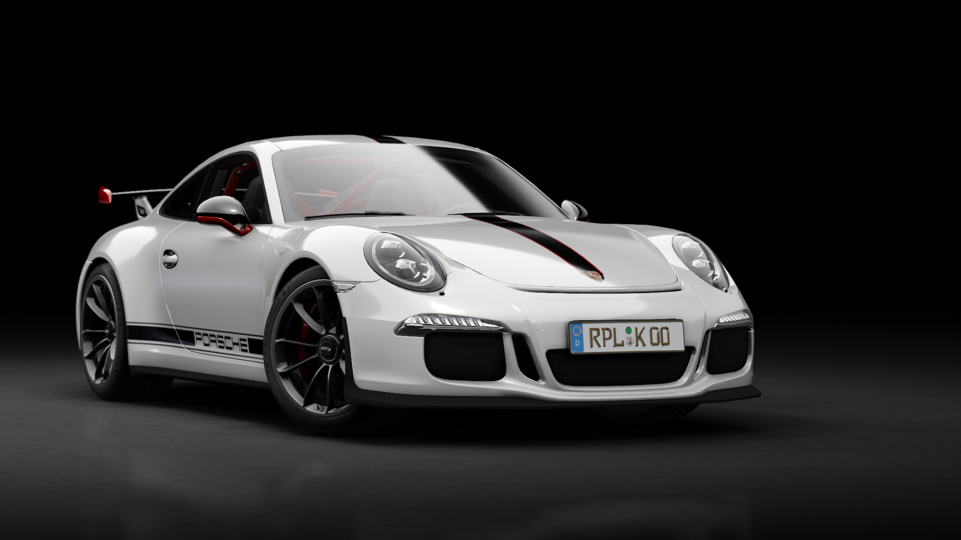 Porsche 911 GT3 (991) 2013, skin GT3_white_red