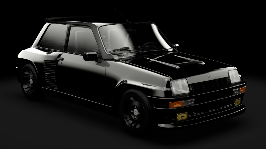 Renault 5 Turbo R, skin 3_noir_ombre