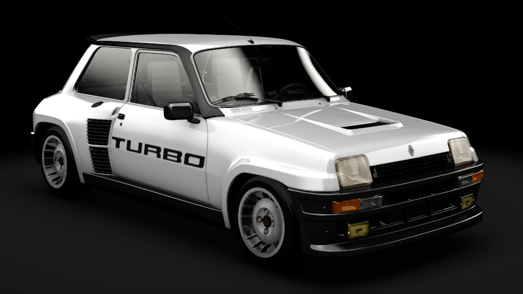 Renault 5 Turbo R, skin blanc_turbo