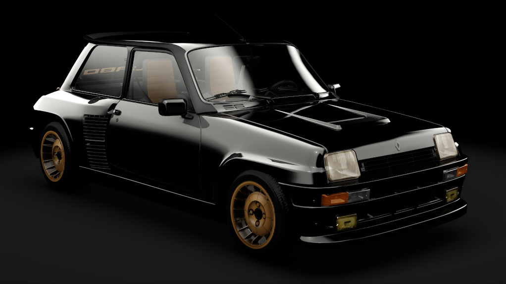 Renault 5 Turbo R, skin noir