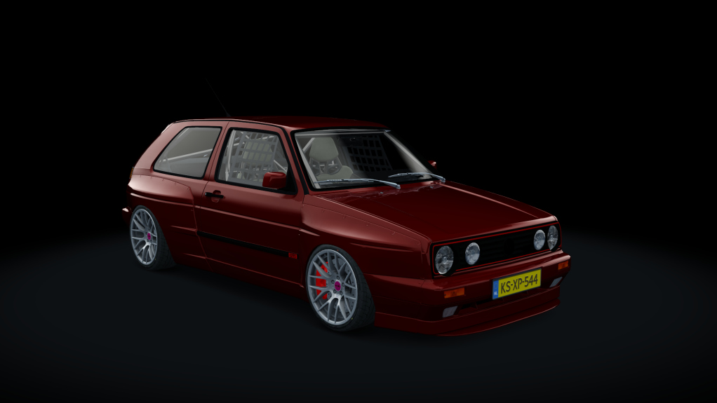 Volkswagen Golf Mk2 GTI Rallye Turbo Quattro, skin mars_red