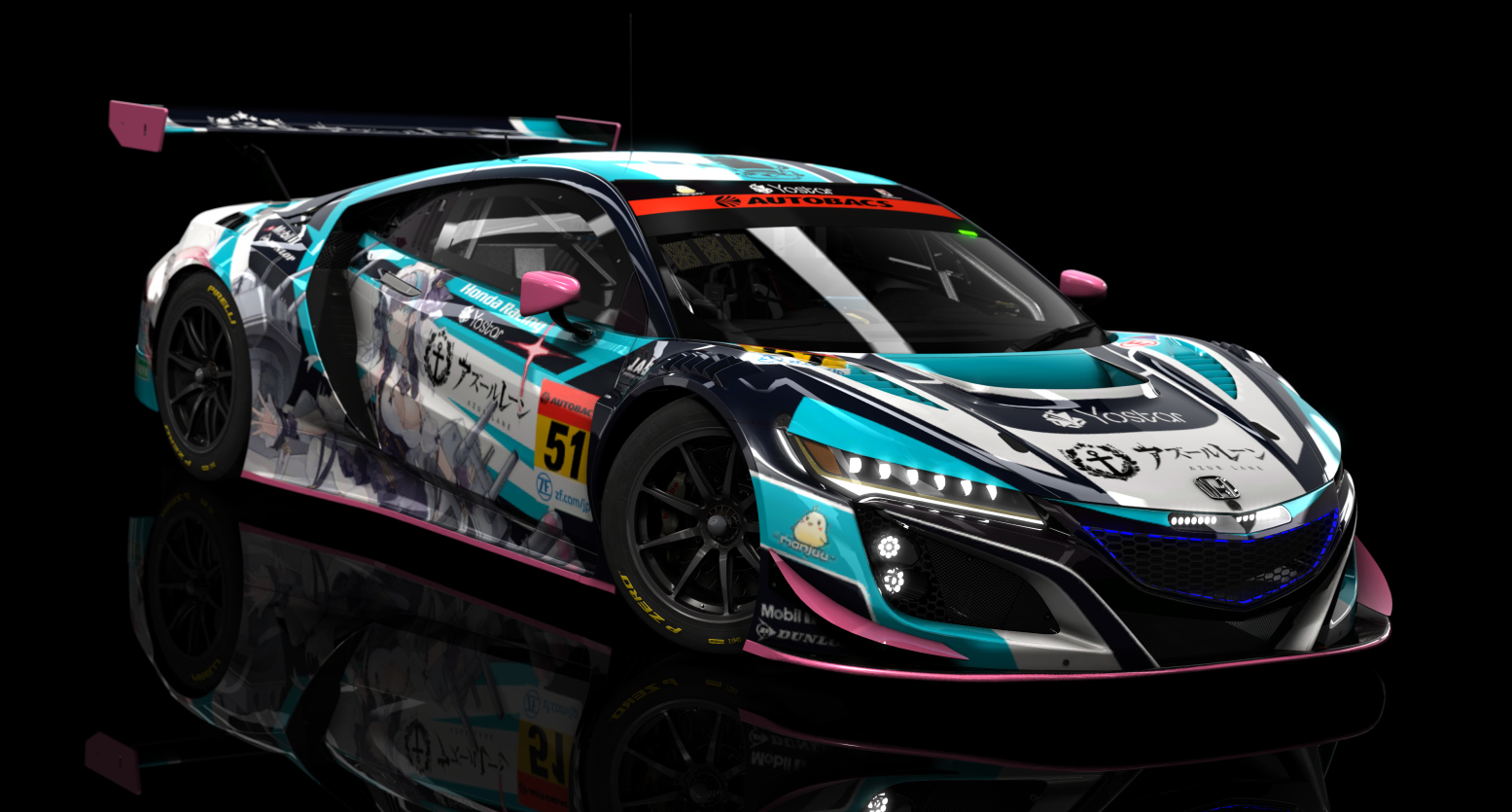 ACF GT3 - Honda NSX GT3 EVO 2019, skin 51_azurlane_cheshire