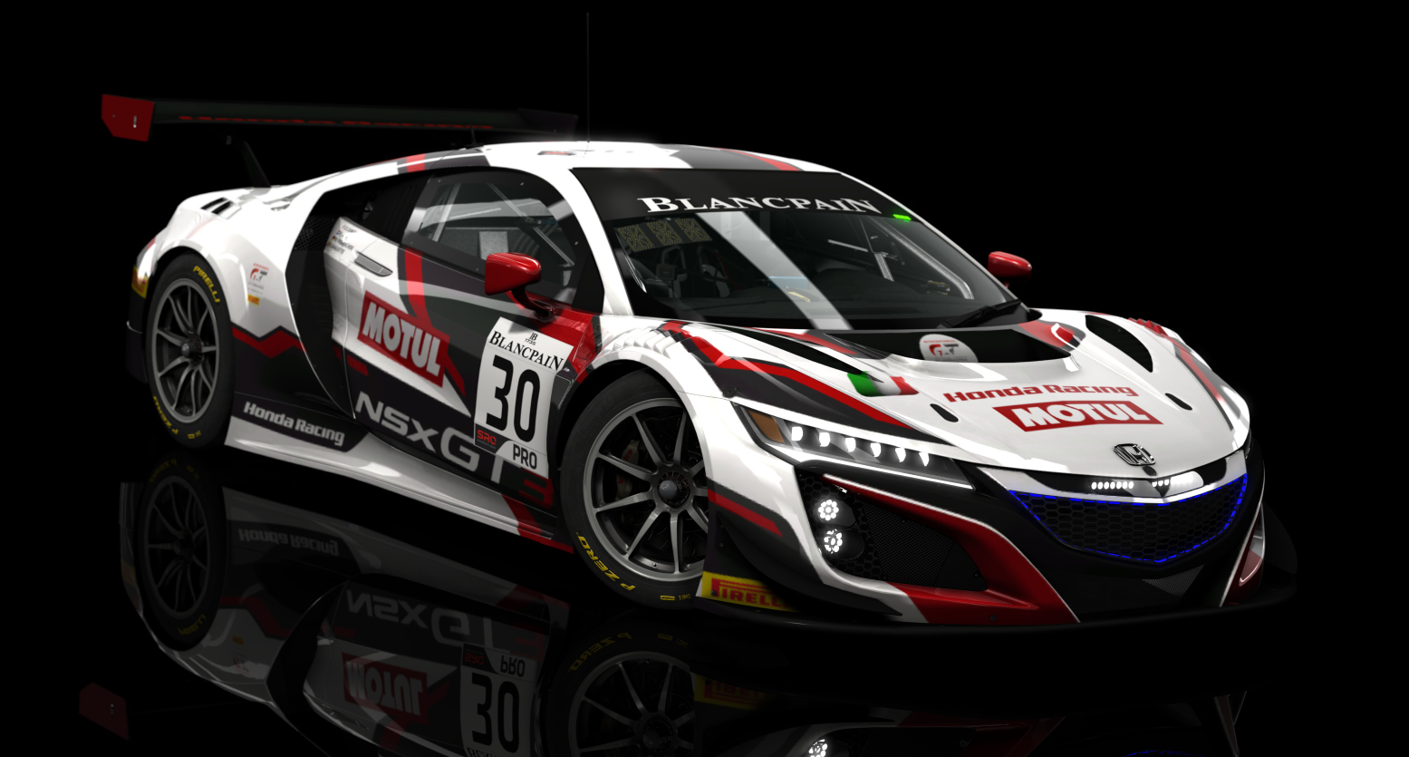 ACF GT3 - Honda NSX GT3 EVO 2019, skin FF_Honda_Team_JAS_30_Spa24_2019