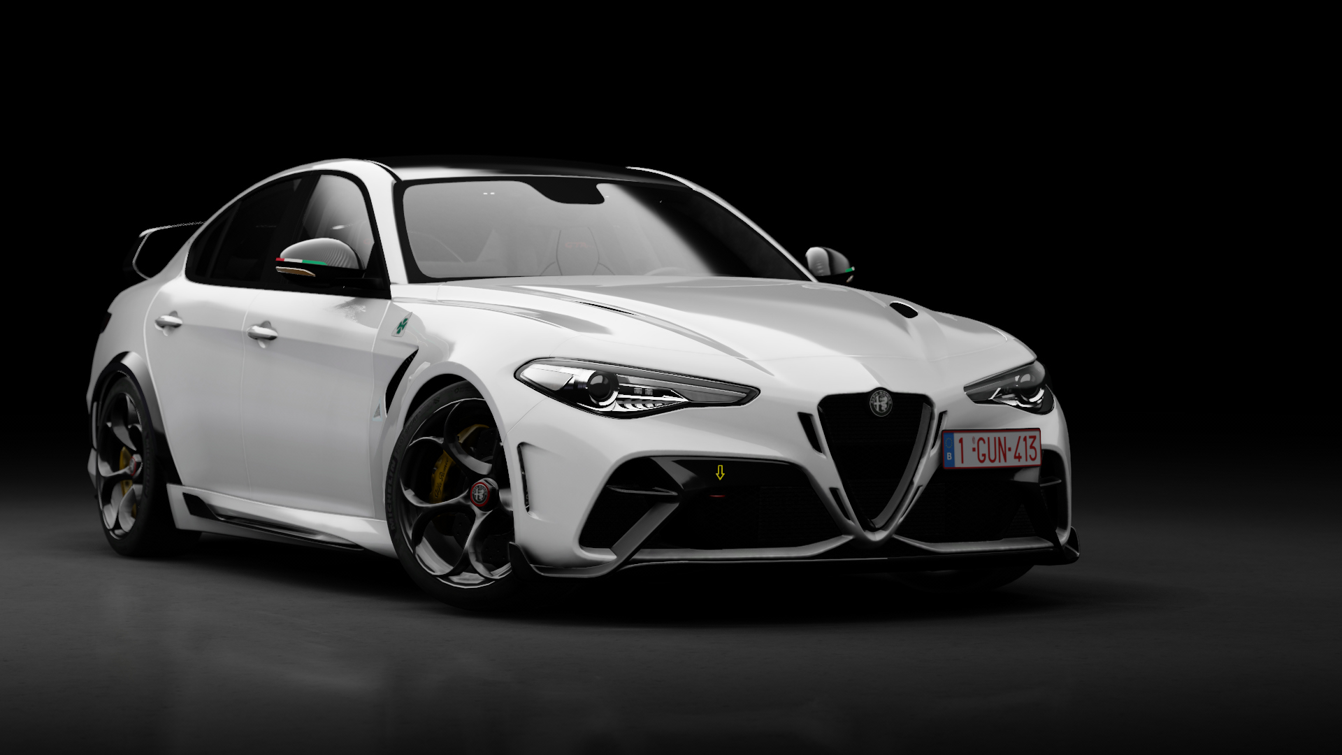 Alfa Romeo Giulia Quadrifoglio GTAm, skin Trofeo White
