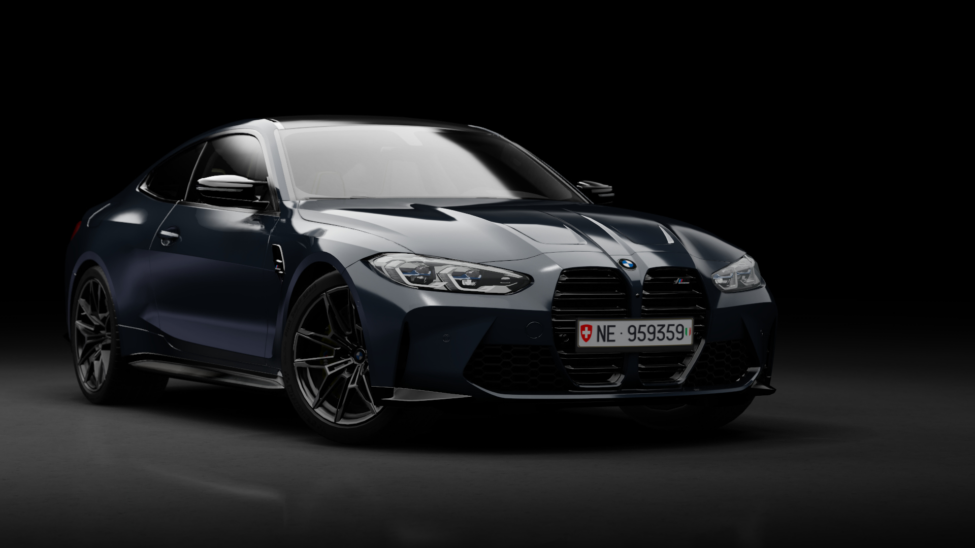 BMW M4 Competition G82 Coupe 2021 XDrive, skin azuritschwarz_metallic