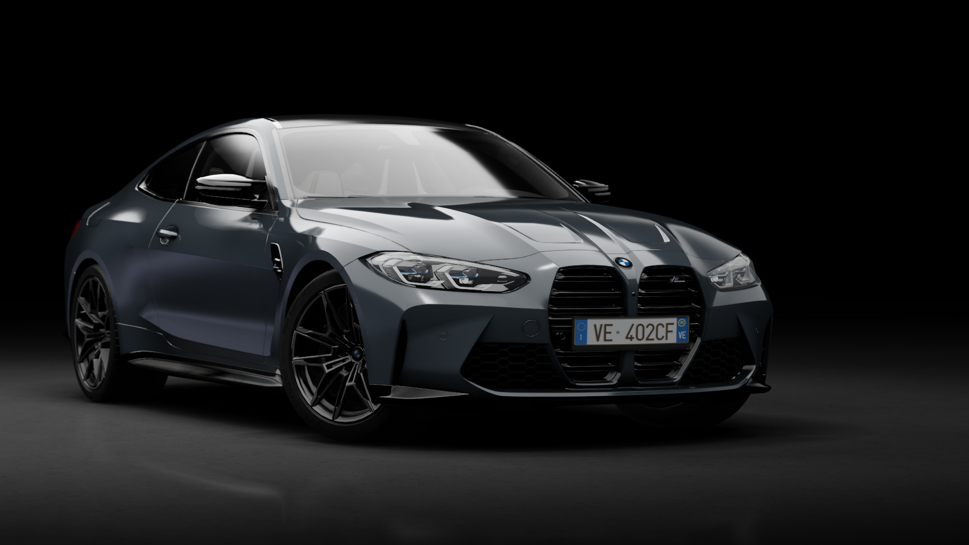 BMW M4 Competition G82 Coupe 2021 XDrive, skin mineral_grau_metallic