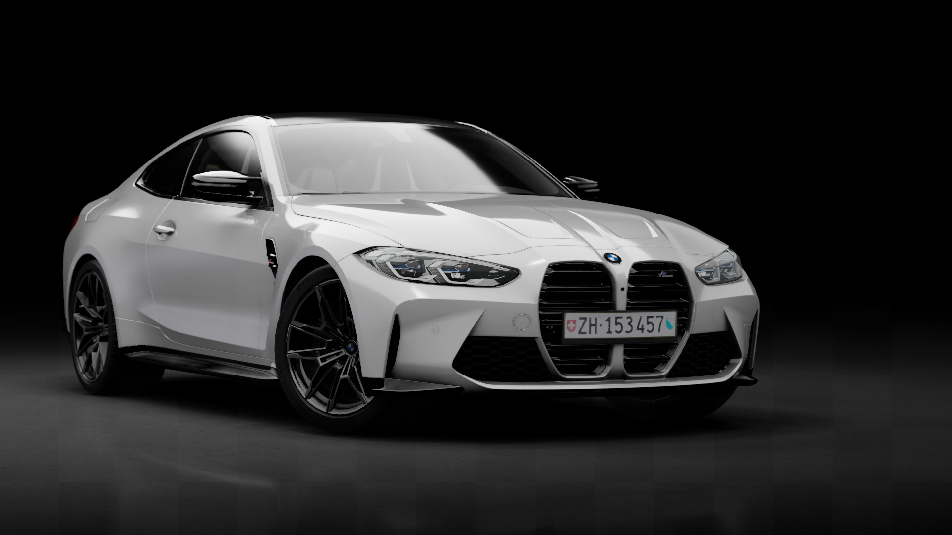 BMW M4 Competition G82 Coupe 2021 XDrive, skin mineral_white_metallic