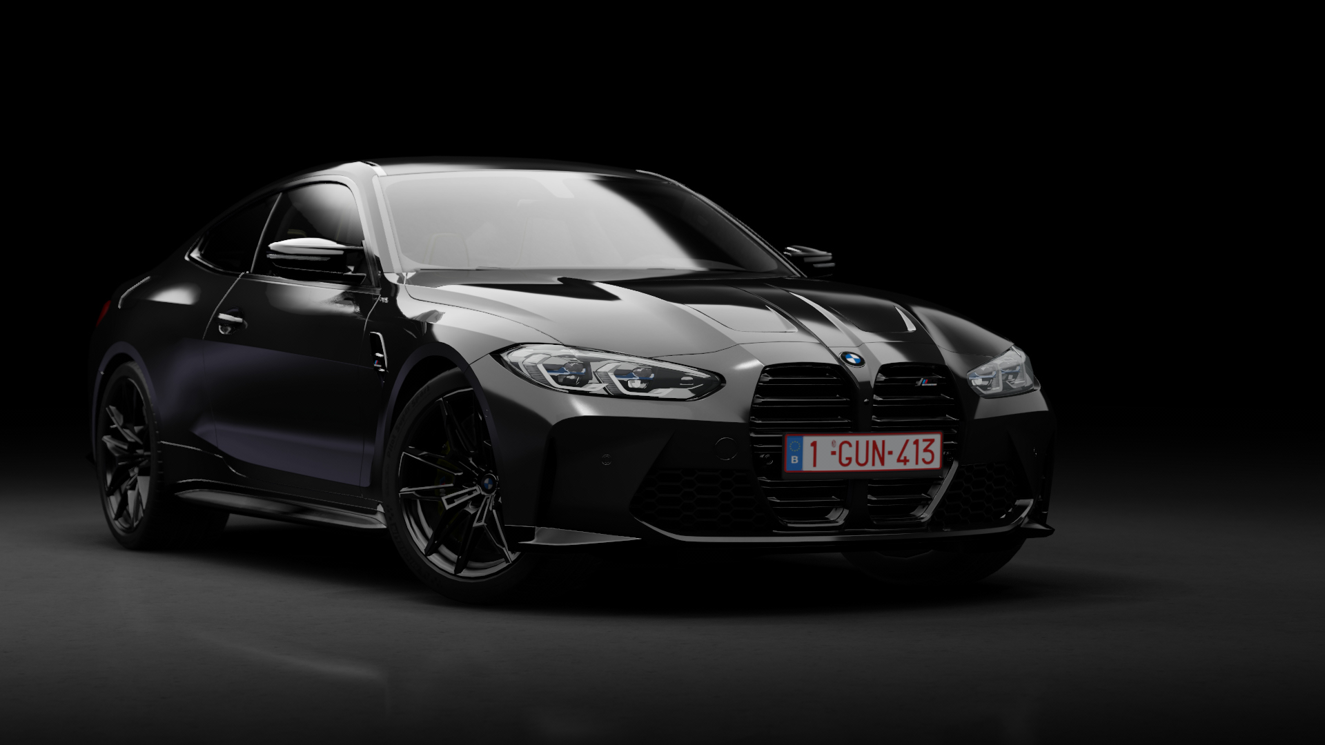 BMW M4 Competition G82 Coupe 2021 XDrive, skin saphirschwarz_metallic
