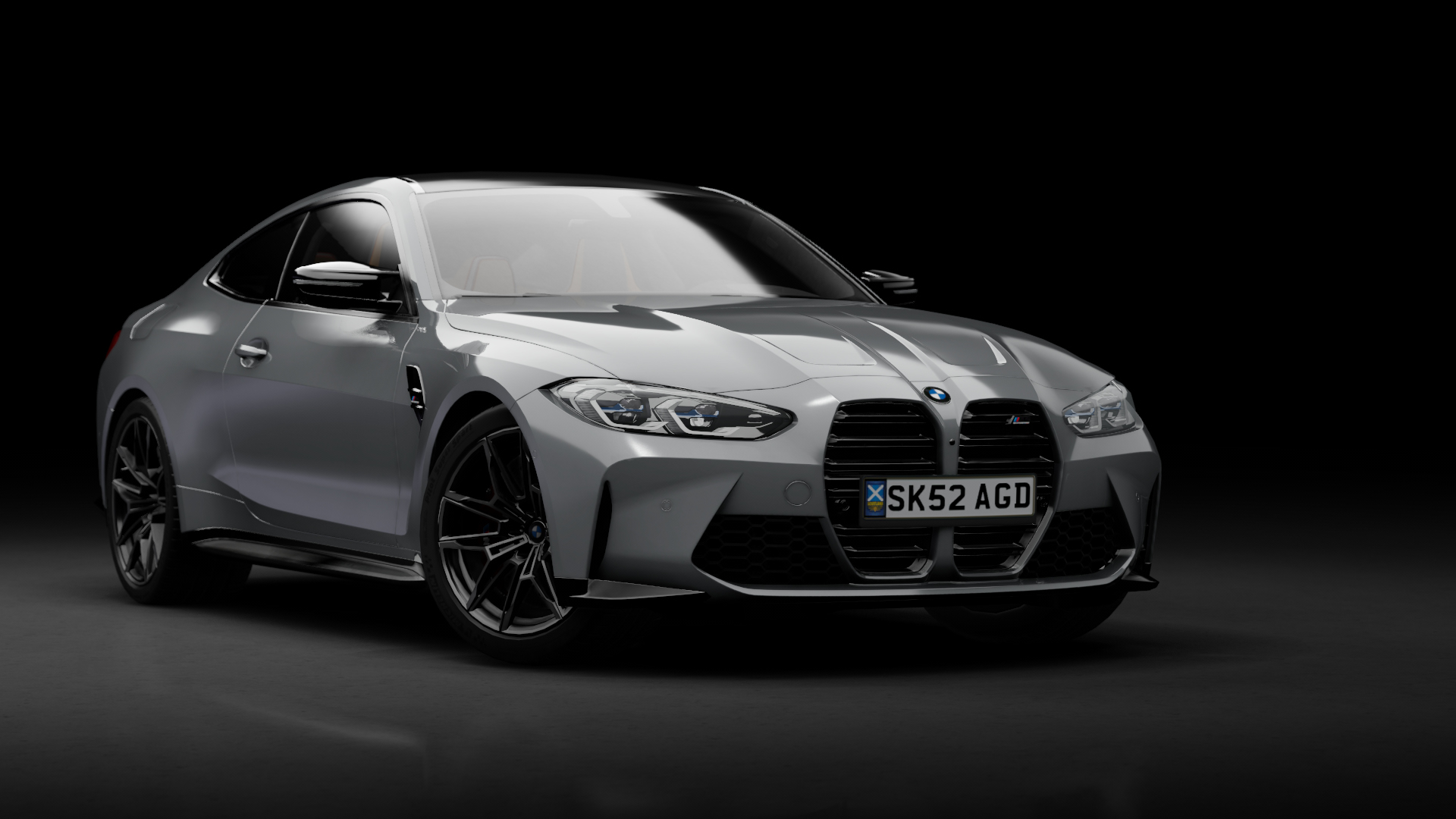 BMW M4 Competition G82 Coupe 2021 XDrive, skin silverstone_ii_metallic