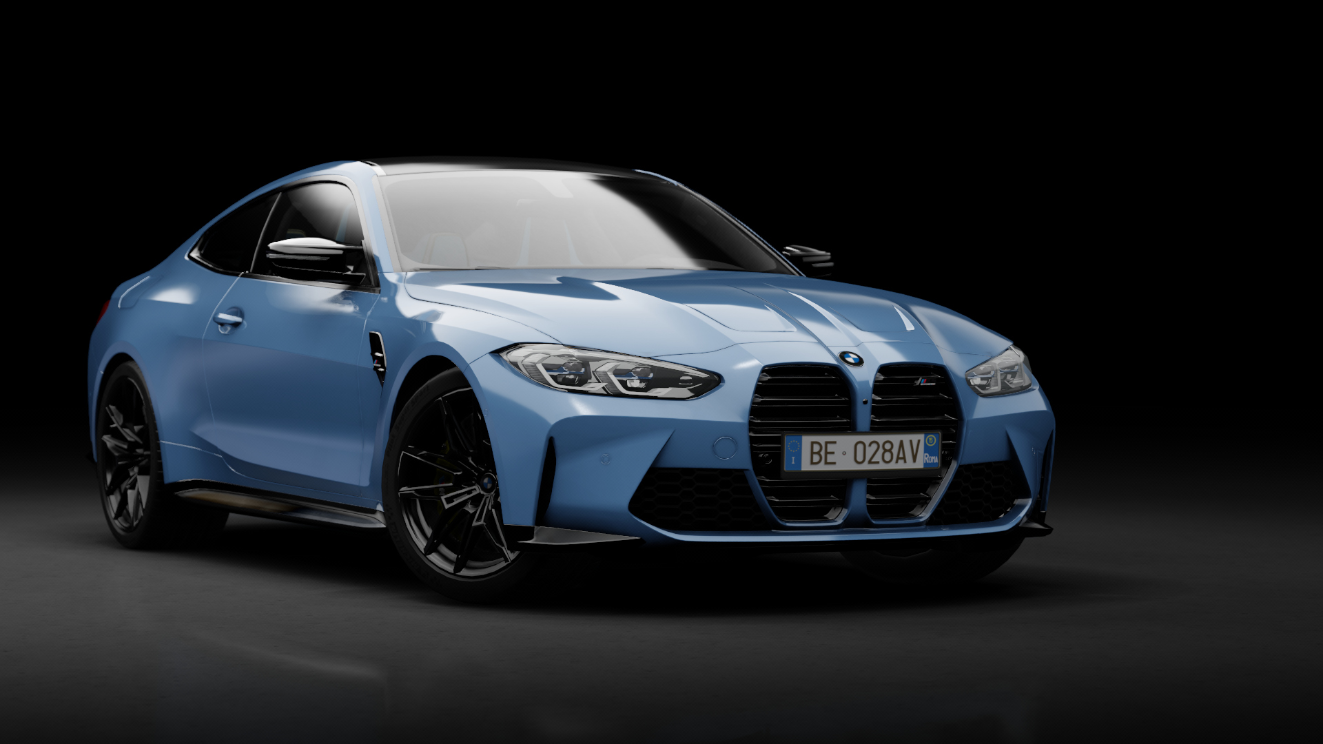 BMW M4 Competition G82 Coupe 2021 XDrive, skin yas_marina_blue_metallic