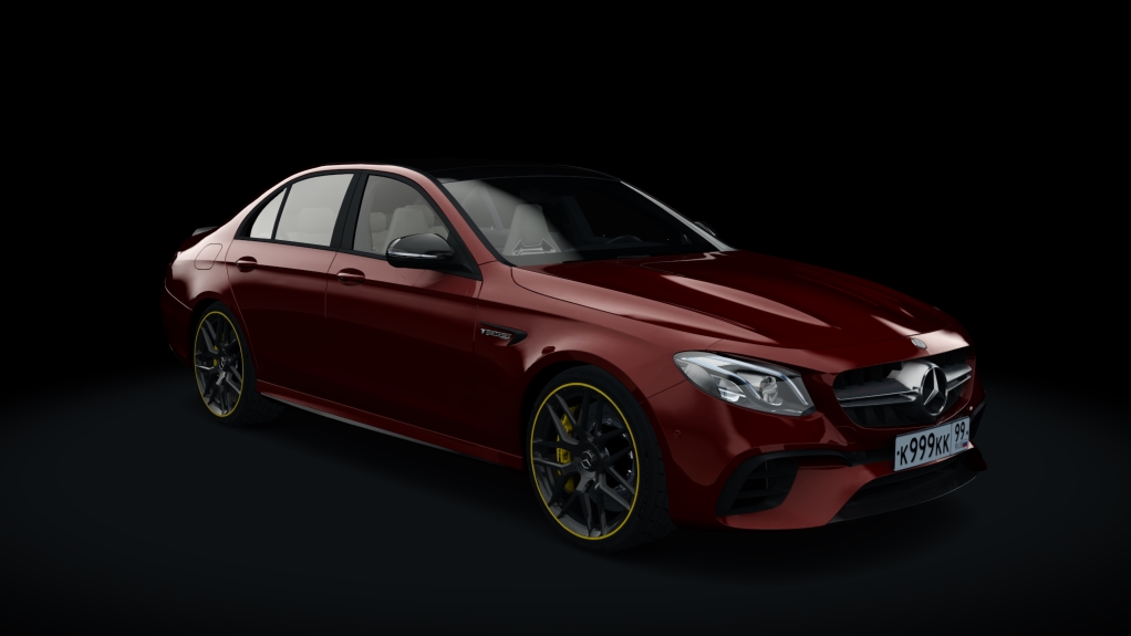 Mercedes-Benz E63S AMG, skin dark_red