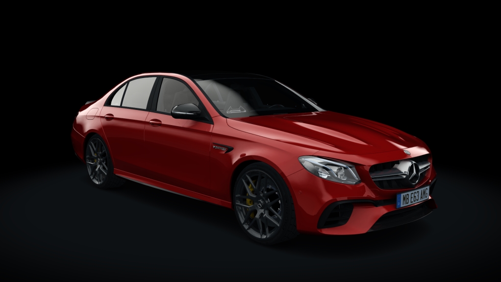Mercedes-Benz E63S AMG, skin red