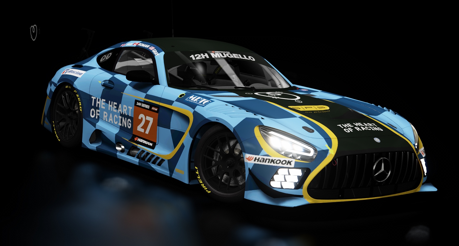 ACF GT3 - Mercedes-AMG GT3 EVO 2020, skin 2023_12H_Mugello_Heart of Racing 27