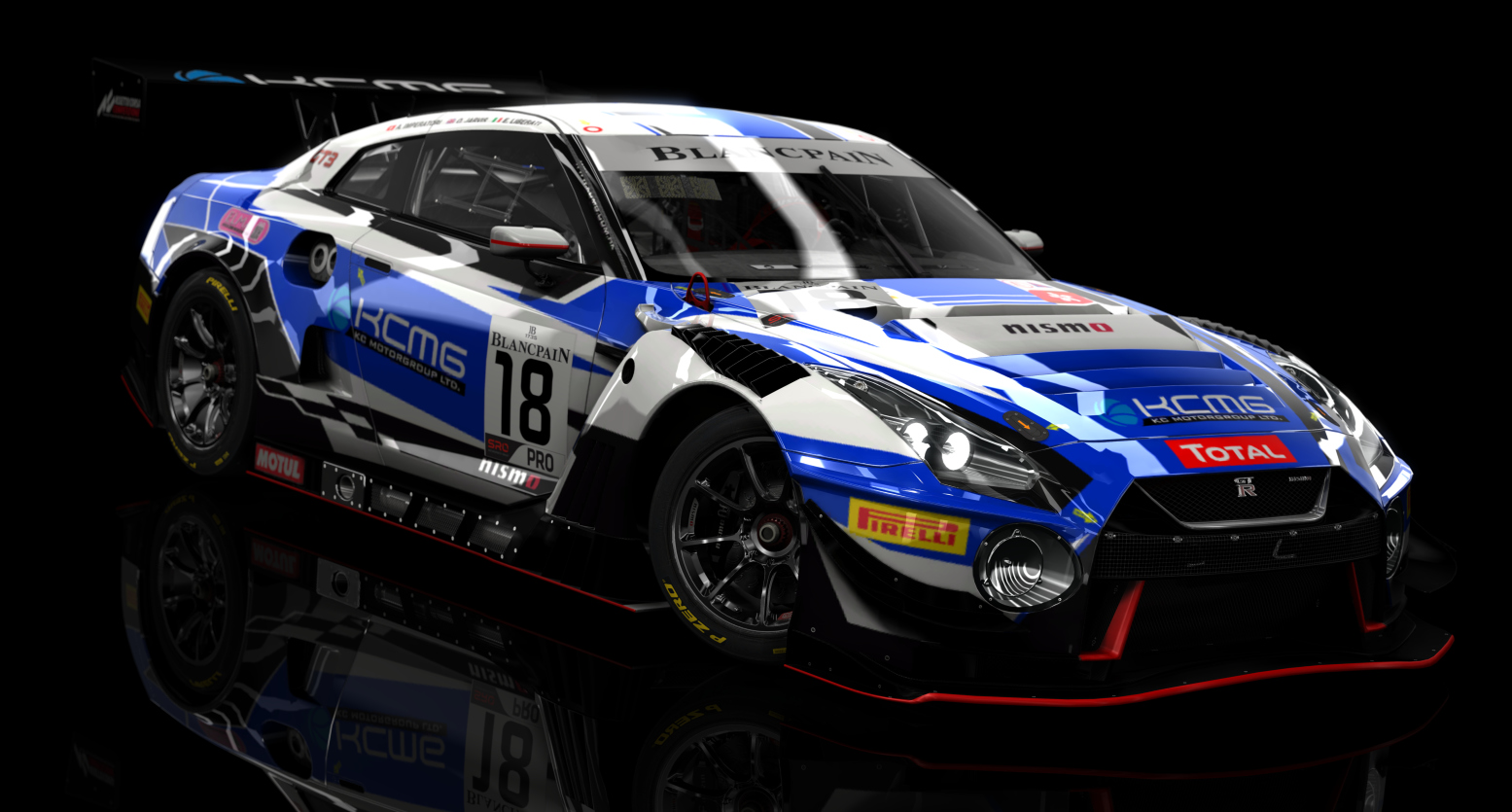 ACF GT3 - Nissan GT-R GT3 2018, skin kcmg_blancpain_18
