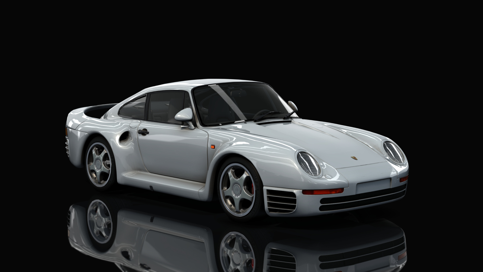 Porsche 959, skin Polar Silver