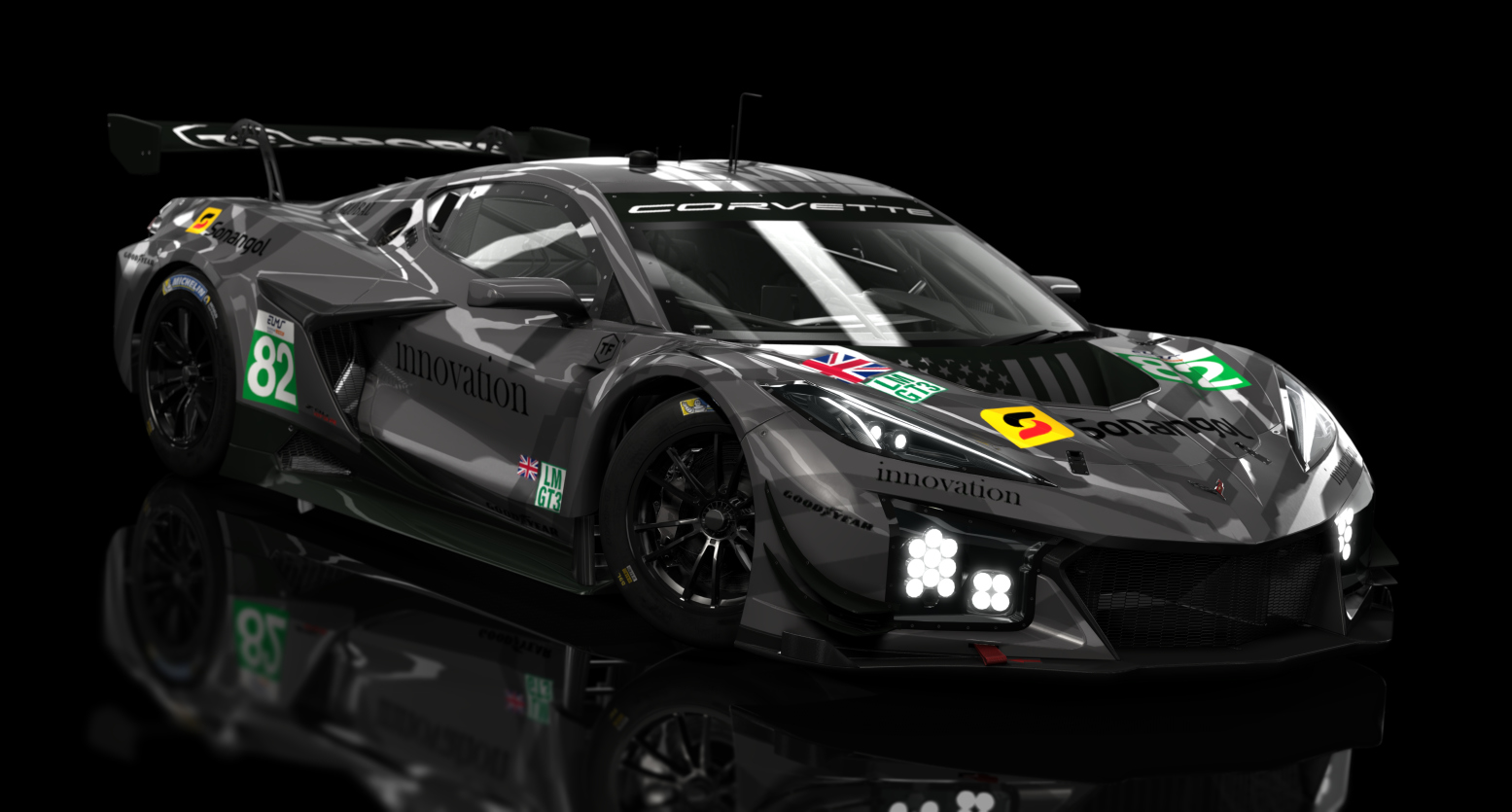 ACF GT3 - Chevrolet Corvette Z06 GT3R 2024, skin ELMS 2025 - TF Sport 82 Chrome