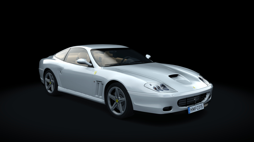 Ferrari 575 Maranello H Shift, skin bianco_avus_beige