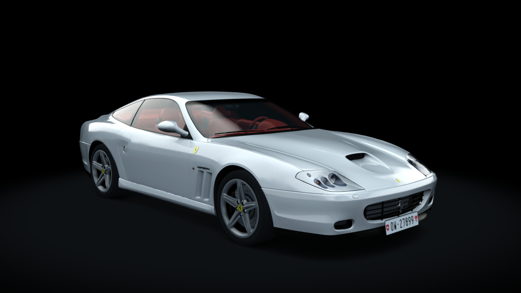 Ferrari 575 Maranello H Shift, skin bianco_avus_rosso_2