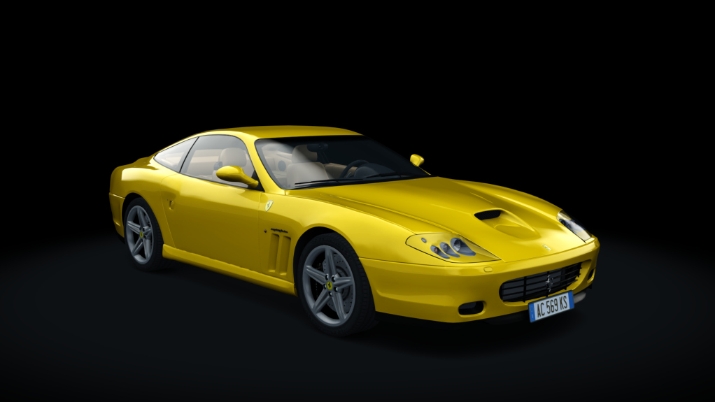 Ferrari 575 Maranello H Shift, skin giallo_modena_beige