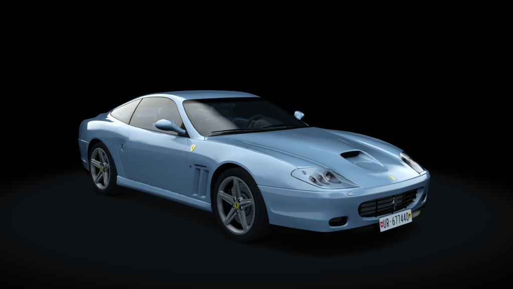 Ferrari 575 Maranello H Shift, skin grigio_alloy_blue