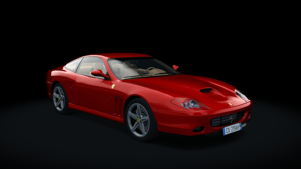 Ferrari 575 Maranello H Shift, skin rosso_corsa_beige_2