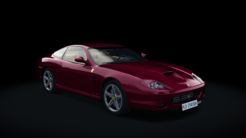 Ferrari 575 Maranello H Shift, skin rosso_fiorano_beige