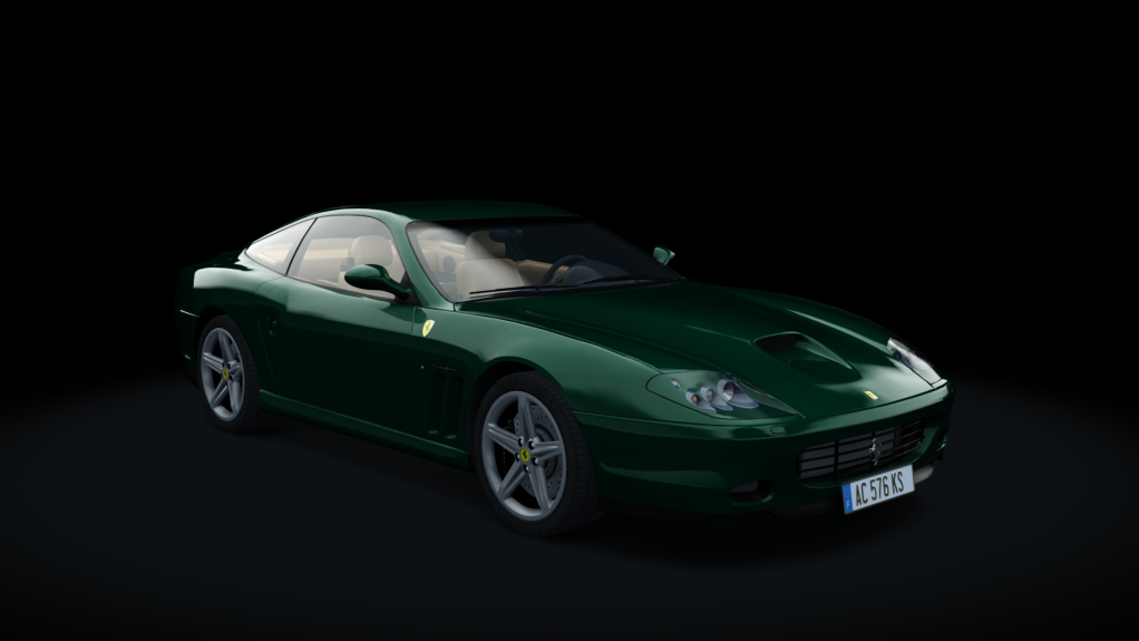 Ferrari 575 Maranello H Shift, skin verde_beige