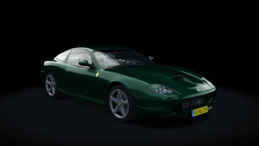 Ferrari 575 Maranello H Shift, skin verde_crema