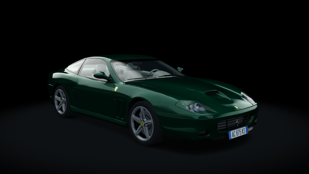 Ferrari 575 Maranello H Shift, skin verde_crema_2