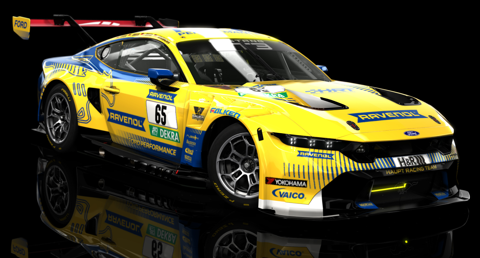 ACF GT3 - Ford Mustang GT3 2024, skin 2025 N24 65 HRT Performance