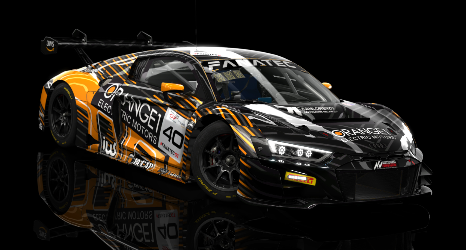 ACF GT3 - Audi R8 LMS EVO II 2021, skin 2023 Orange1 40