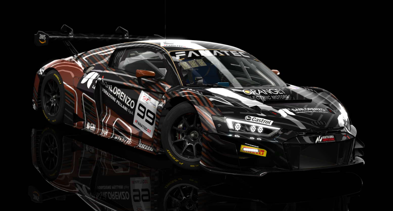 ACF GT3 - Audi R8 LMS EVO II 2021, skin 2023 Sanlorenzo 99