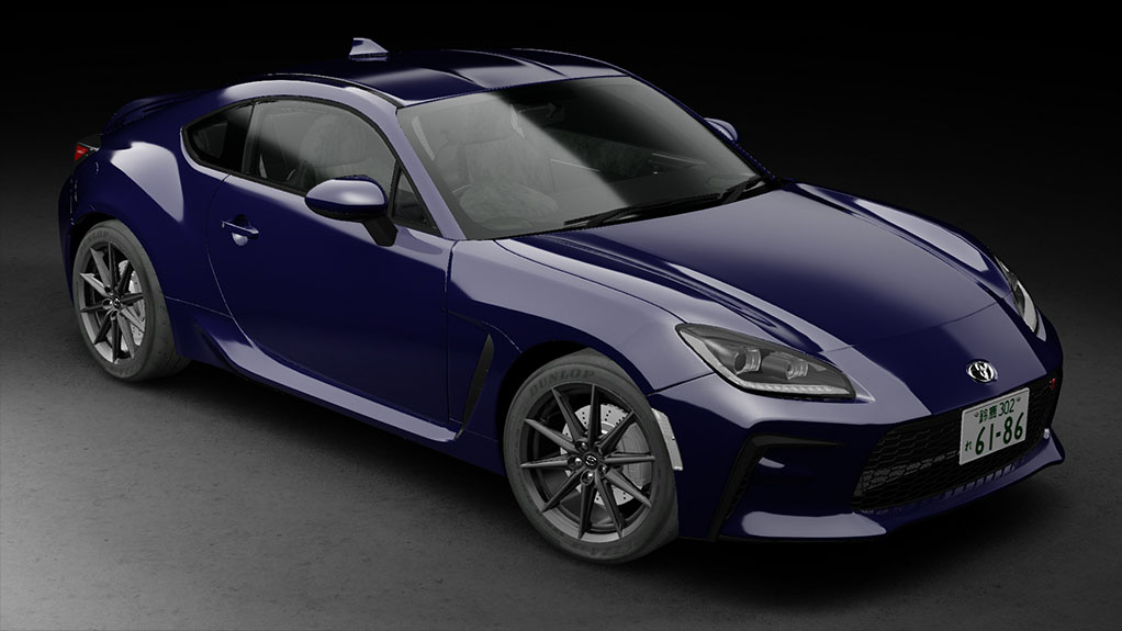 Toyota GR86 2021 RHD, skin Sapphire blue