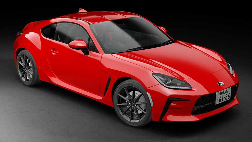Toyota GR86 2021 RHD, skin Spark Red