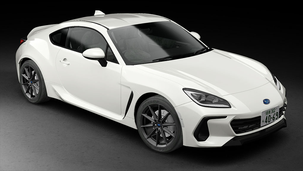 Subaru BRZ 2021 RHD, skin Crystal white pearl