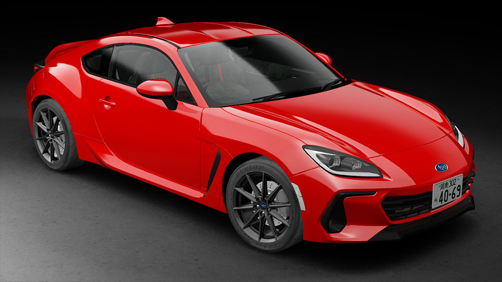 Subaru BRZ 2021 RHD, skin Ignition red