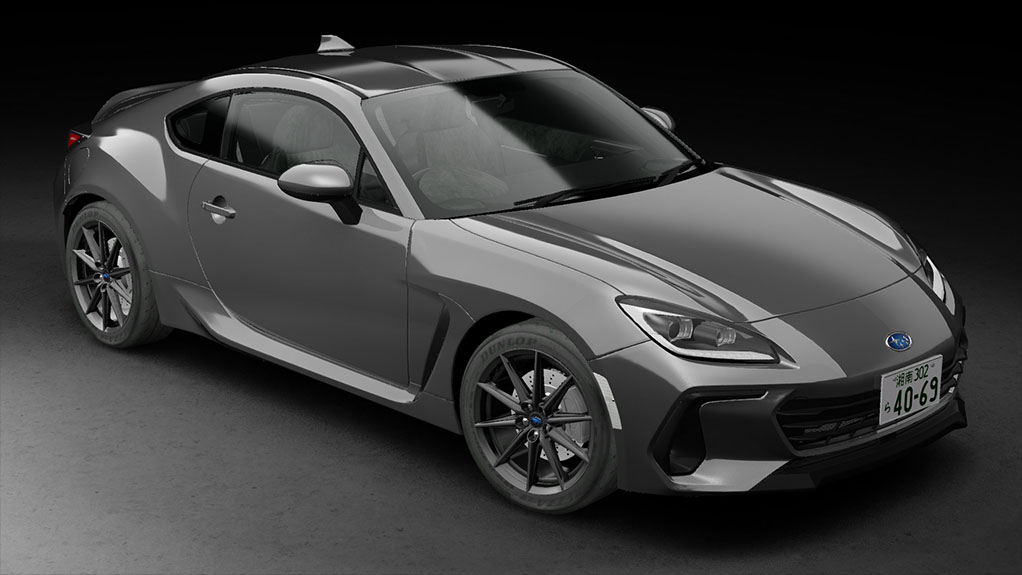 Subaru BRZ 2021 RHD, skin Magnetite grey metallic