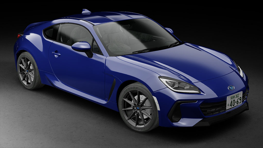 Subaru BRZ 2021 RHD, skin Sapphire blue pearl