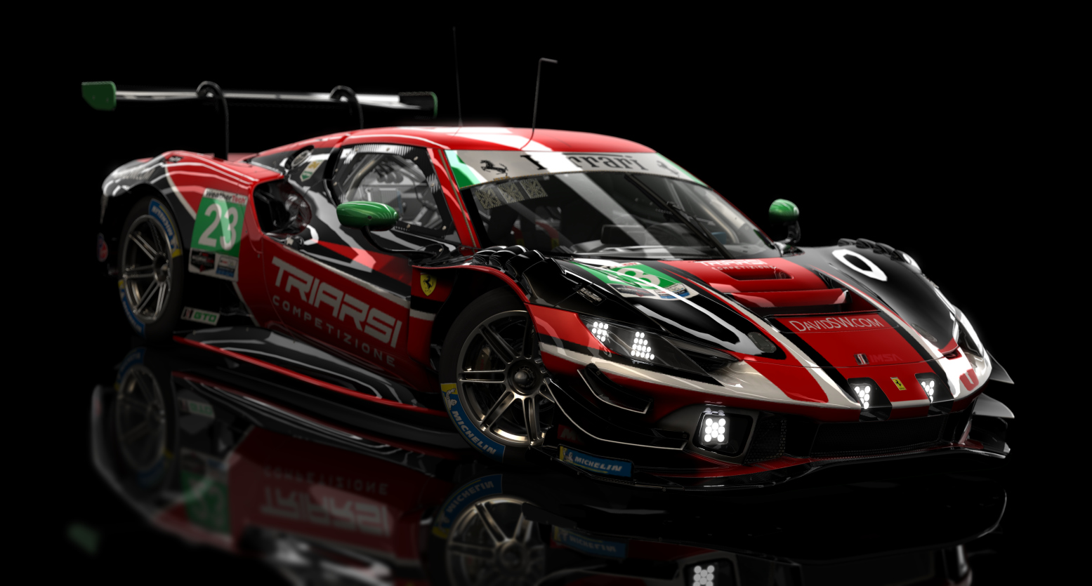 ACF GT3 - Ferrari 296 GT3 2023, skin 2023 Triarsi 23