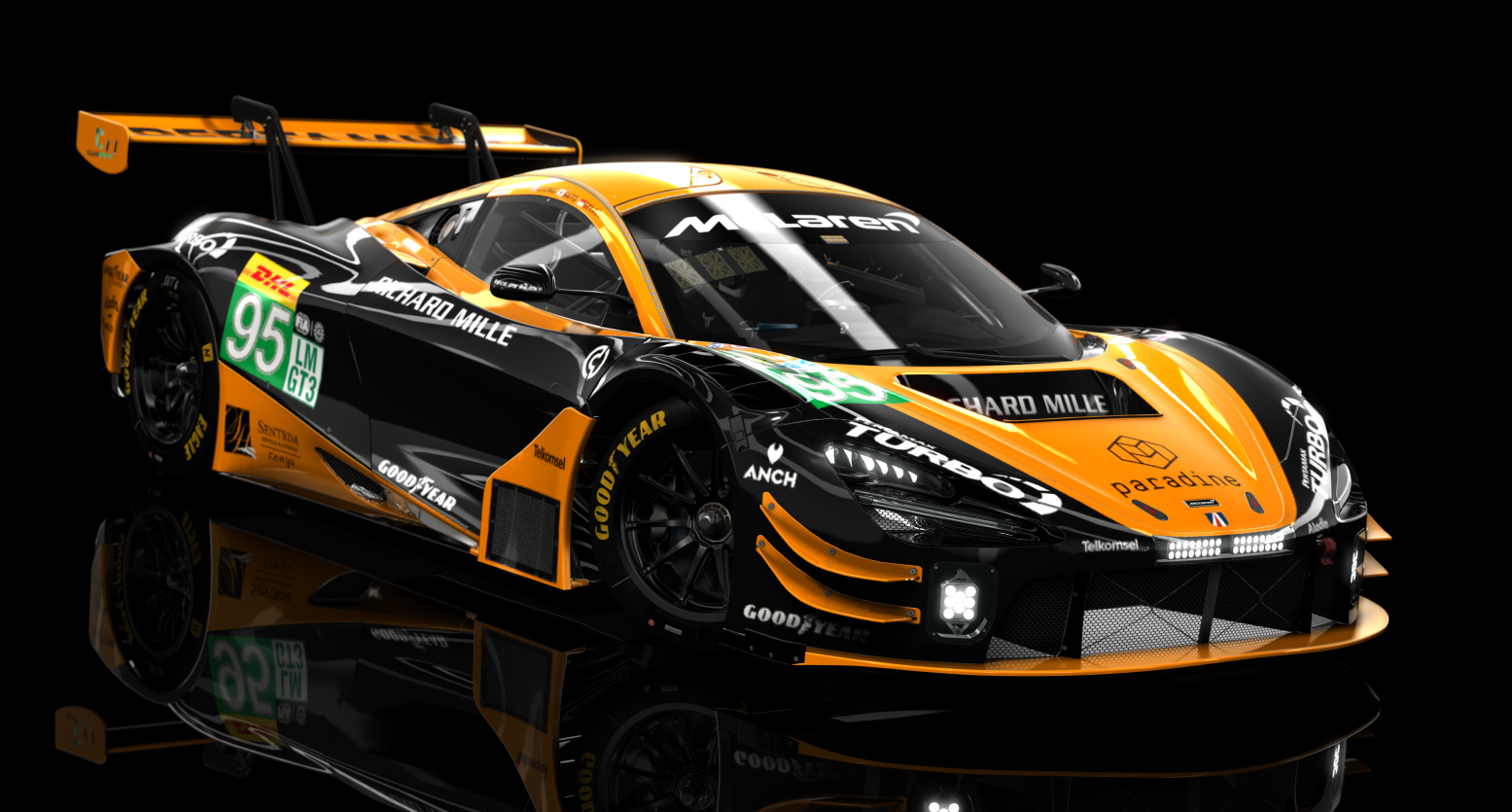 ACF GT3 - McLaren 720S GT3 EVO 2023, skin 2025 WEC 95 United Autosports