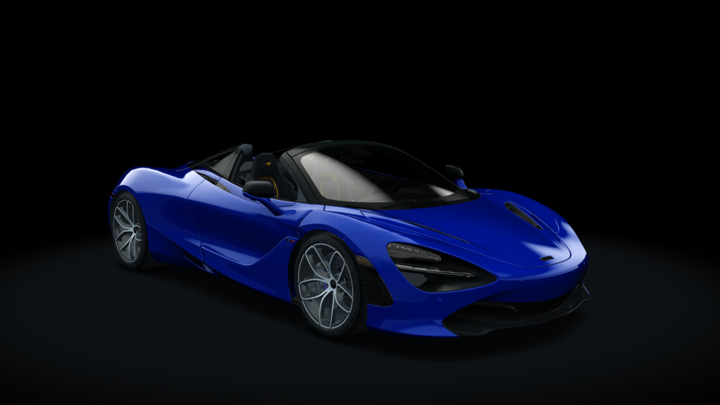 McLaren 720S Spider, skin Blue