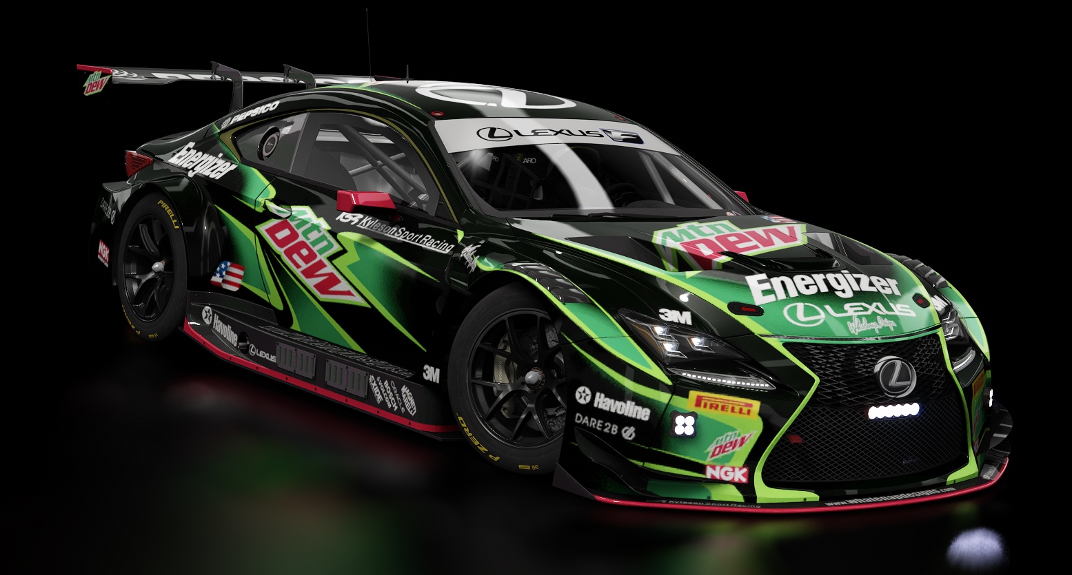 ACF GT3 - Lexus RC F GT3 2016, skin Mountain Dew