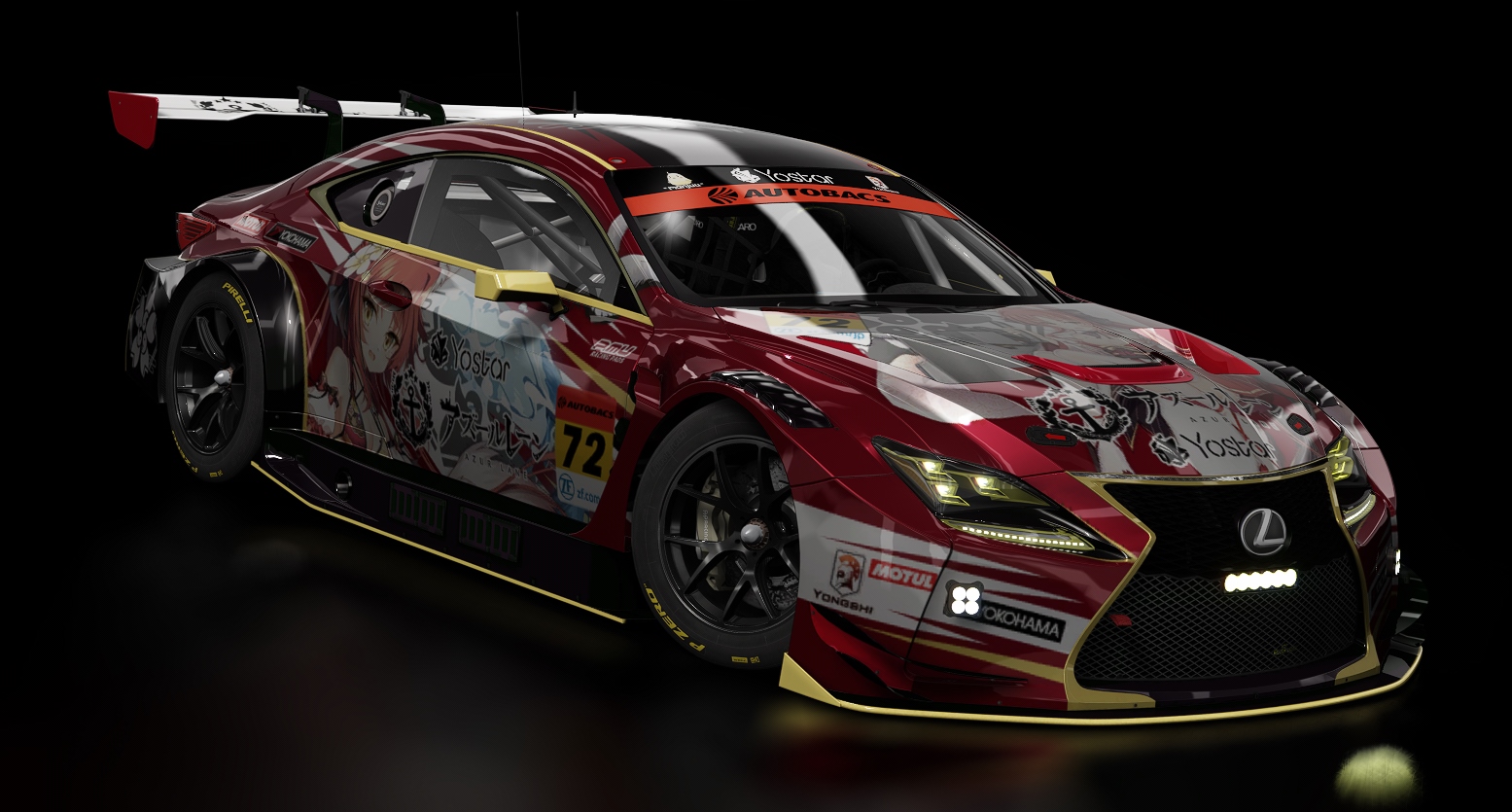 ACF GT3 - Lexus RC F GT3 2016, skin azurlane_naka_72