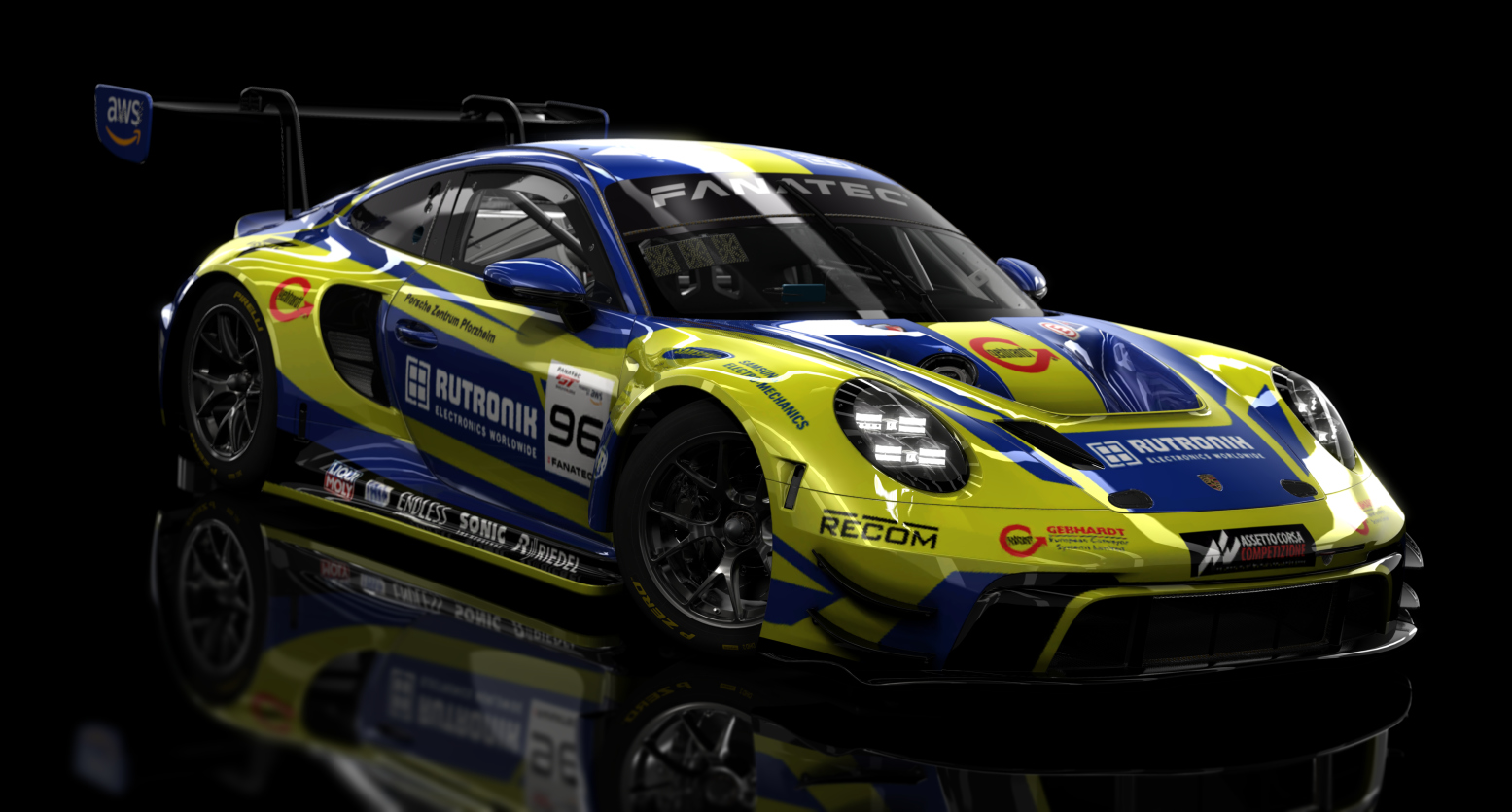 ACF GT3 - Porsche 992 GT3 R 2023, skin 2023 Rutronik Racing