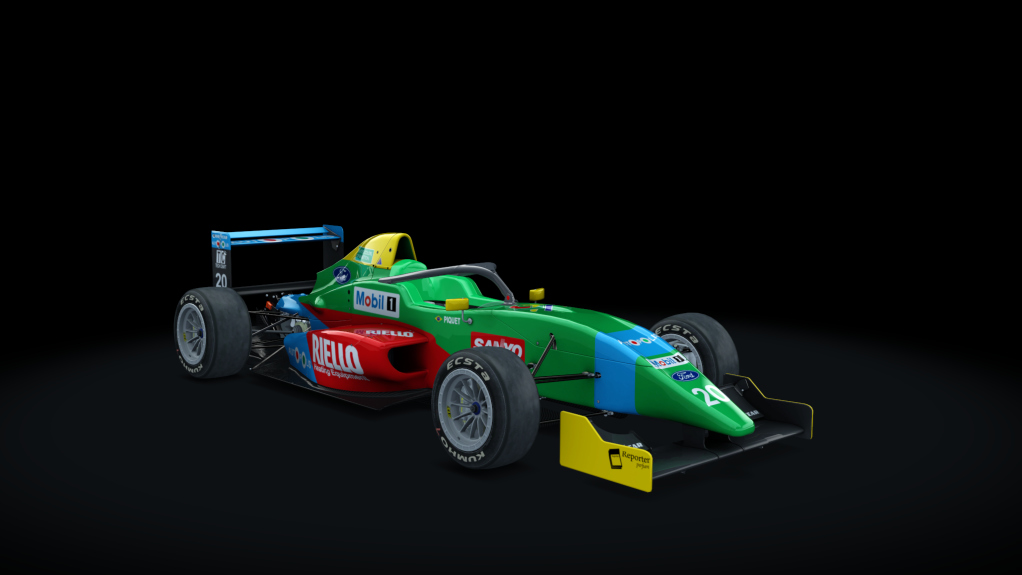 Tatuus FA01 halo, skin 1990_Benetton_B190
