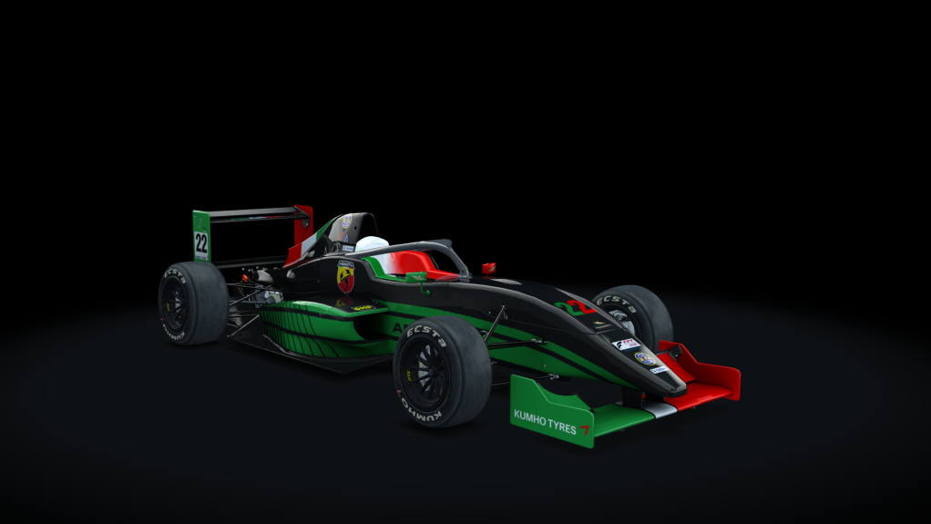 Tatuus FA01 halo, skin CSAI_22_Italy_Carbon
