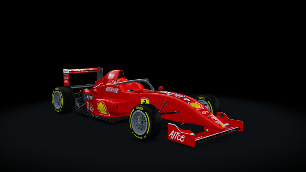 Tatuus FA01 halo, skin Ferrari F2007 #5 Felipe Massa