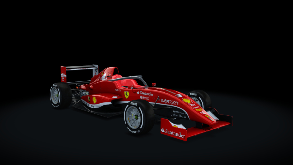 Tatuus FA01 halo, skin Ferrari
