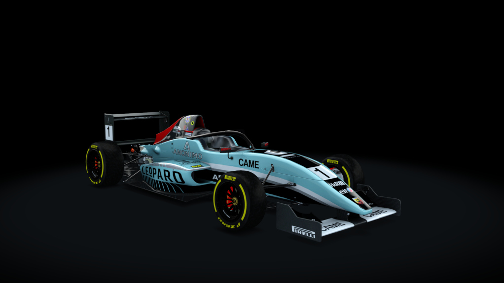 Tatuus FA01 halo, skin Leopard_racing